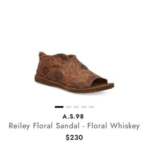 A.S.98 Reiley Sandals Floral Pattern